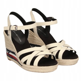 Sandale Tommy Hilfiger High Wedge FW0FW04843 bej 1