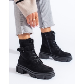 Genți negre de damă pe talpă groasă Shelovet negru 1