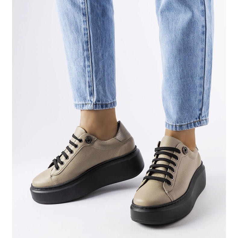 Brogues bej LS5379 Taupe 1