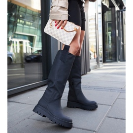 Cizme izolate Jayden negre mat negru 2