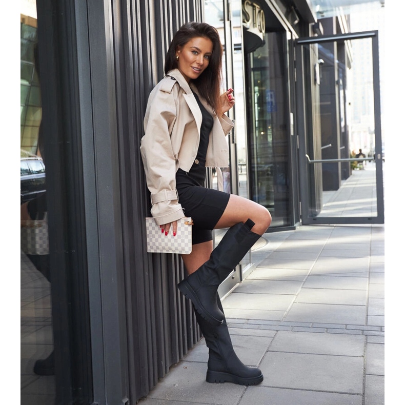 Cizme izolate Jayden negre mat negru 1