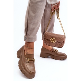 Mocasini De Dama Cu Decorat Kaki Peuria bej 2