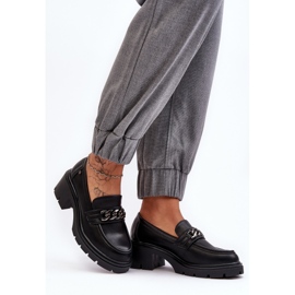 WS1 Pantofi de damă din piele cu toc joasă Negri Blimma negru 2 WS1 Pantofi de damă din piele cu toc joasă Negri Blimma negru 2