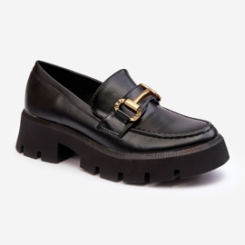 Mocasini De Dama Cu Decorat Negru Peuria 1