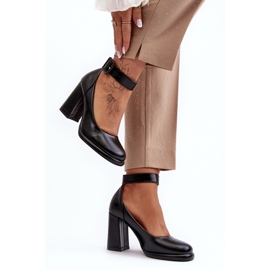 WS1 Pompi Negri Cu Toc Cu Catarama Idovana negru 1