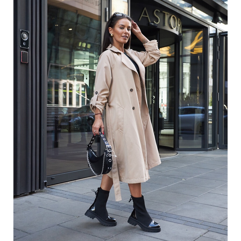 Inna Botine negre lacuite de la Albertina negru 1