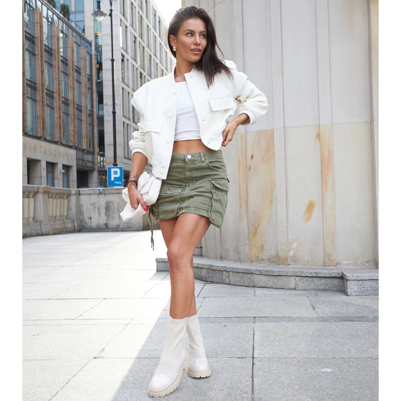 Botine lacuite bej de la Albertina 1