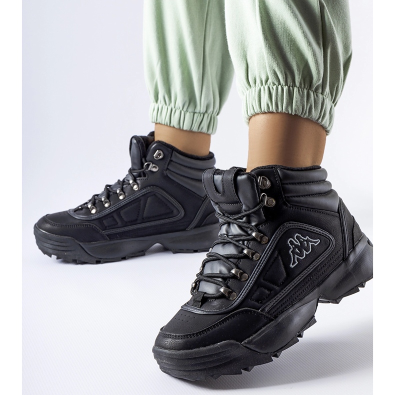 Pantofi negri și calduri Kappa 242968 Shivoo negru 1