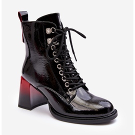 S.Barski Botine din Piele Lac D&A MR870-06 Negru 1 S.Barski Botine din Piele Lac D&A MR870-06 Negru 1
