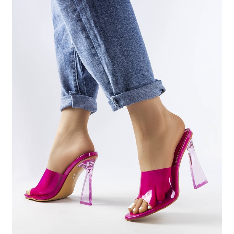 Glisoare roz transparente de la Clichy 2