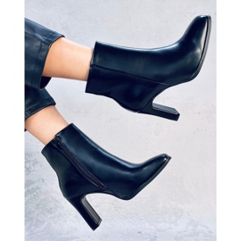 Tocuri înalte Madison Black Pu negru 2