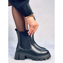 Cizme Chelsea înalte de la Rumer Black negru 2 Cizme Chelsea înalte de la Rumer Black negru 2