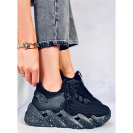 Pantofi sport Indu Black sock negru 1