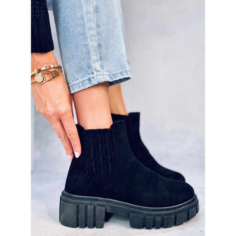 Cizme Jodhpur dama Leigh Black negru 2