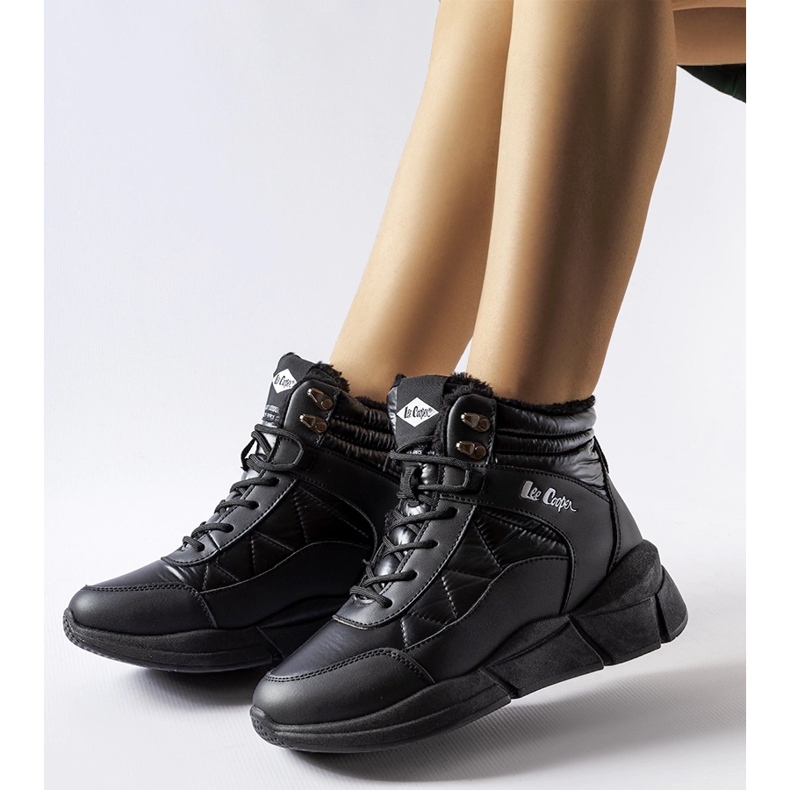 Cizme negre Lee Cooper LCJ-23-44-1984L negru 1 Cizme negre Lee Cooper LCJ-23-44-1984L negru 1