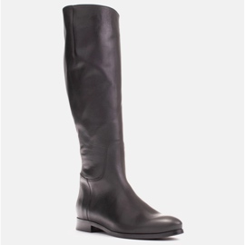 Marco Shoes Cizme negre, clasice, netede, 1323K, pe apartament negru 1