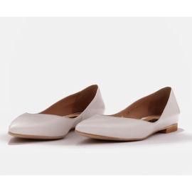 Marco Shoes Balerini de damă cu laturi joase alb multicolor 2