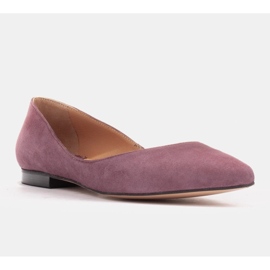 Marco Shoes Balerini de damă cu laturi joase violet 1