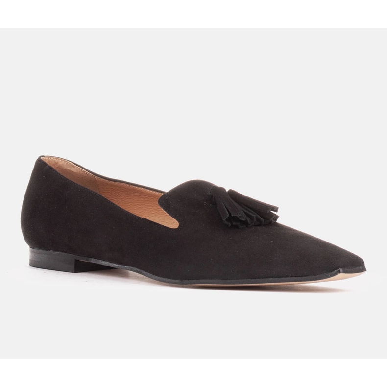 Marco Shoes Balerini de domni pentru femei cu franjuri negru 1 Marco Shoes Balerini de domni pentru femei cu franjuri negru 1