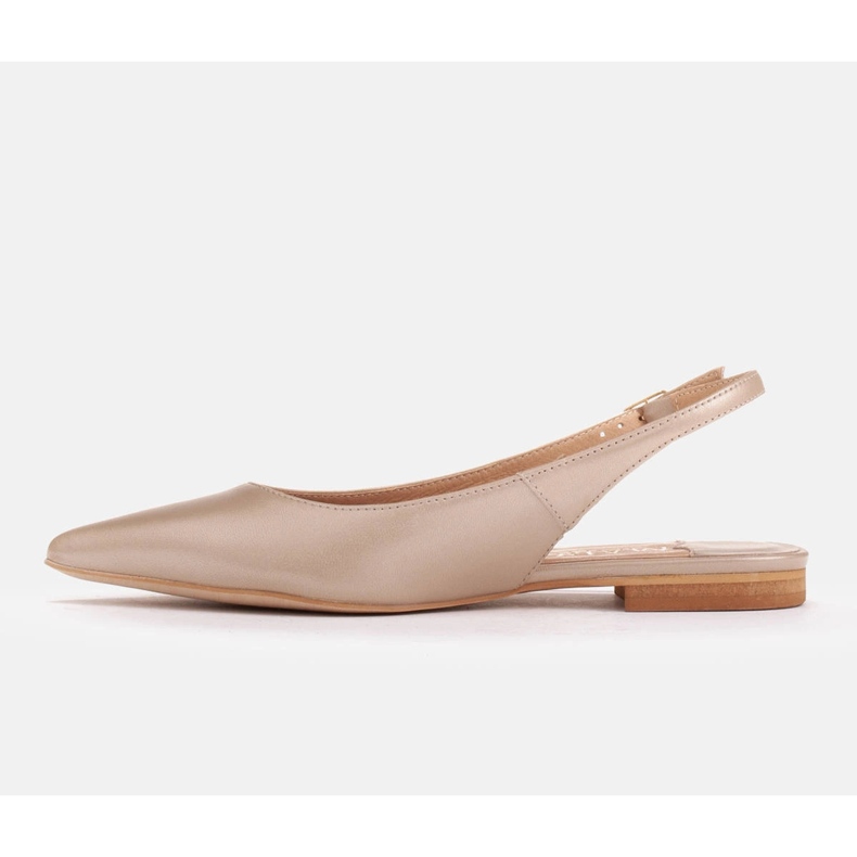 Marco Shoes Sandale din piele naturala de culoare aurie 1965P-1232-1 bej de aur 2