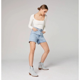 Marco Shoes Cizme de cowboy din piele intoarsa cu cusaturi decorative 2188B-1281-045-1 albastru gri 1