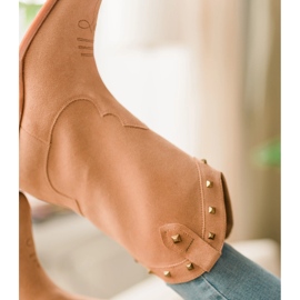 Marco Shoes Cizme de cowboy din piele intoarsa cu jeturi bej 1 Marco Shoes Cizme de cowboy din piele intoarsa cu jeturi bej 1