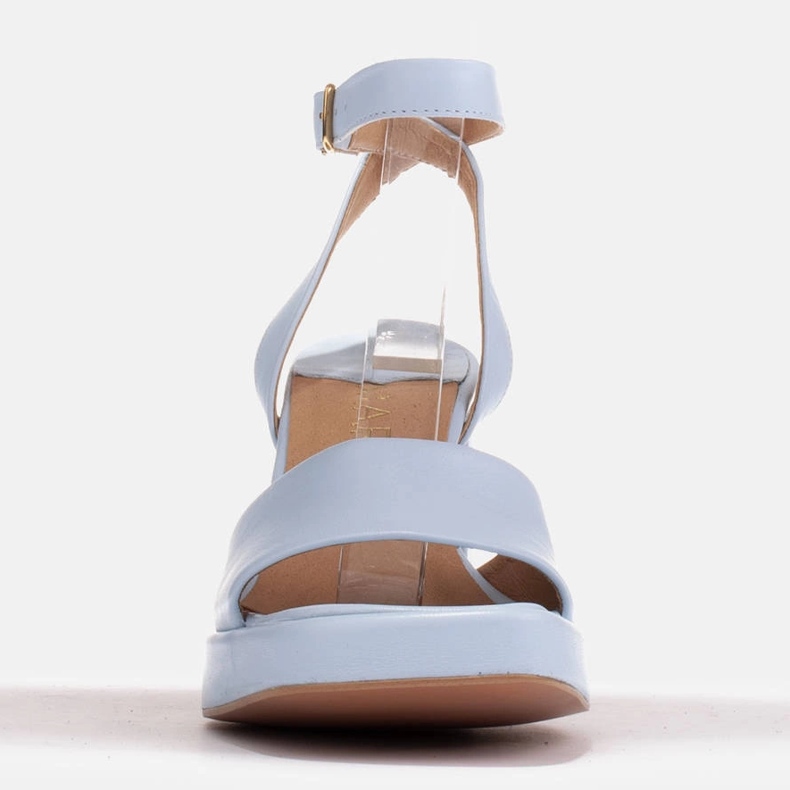 Marco Shoes Sandale pe o platformă de înălțare albastru 2