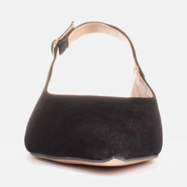 Marco Shoes Sandale negre din piele intoarsa naturala negru 2 Marco Shoes Sandale negre din piele intoarsa naturala negru 2