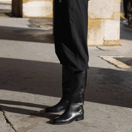 Marco Shoes Cizme de călărie cu crampoane negru 2 Marco Shoes Cizme de călărie cu crampoane negru 2