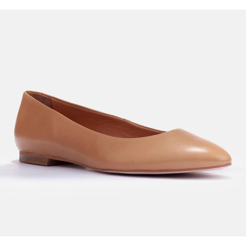 Marco Shoes Balerini din piele moale maro 1 Marco Shoes Balerini din piele moale maro 1