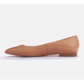 Marco Shoes Balerini din piele moale maro 2 Marco Shoes Balerini din piele moale maro 2