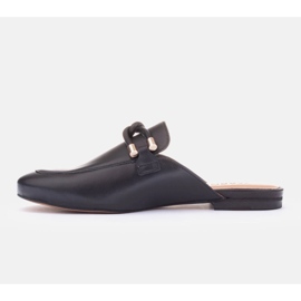 Marco Shoes Papuci cu decor negru 2