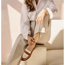 Marco Shoes Mocasini din piele naturala maro 2