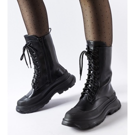 Pantofi de muncitori negri cu talpa Crosia neagra groasa negru 2