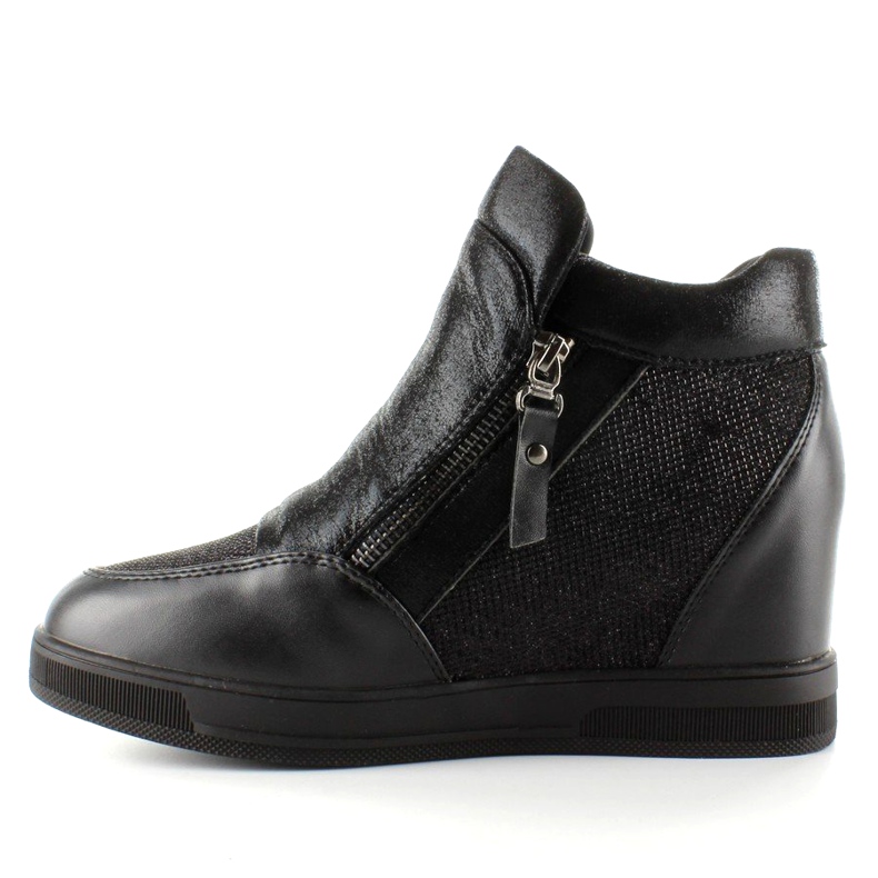 Tenisi pe o pană ascunsă 2017-1 Negru 1