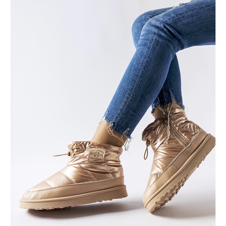 Cizme de zapada Lee Cooper LCJ-23-44-1965L aurii de aur 1