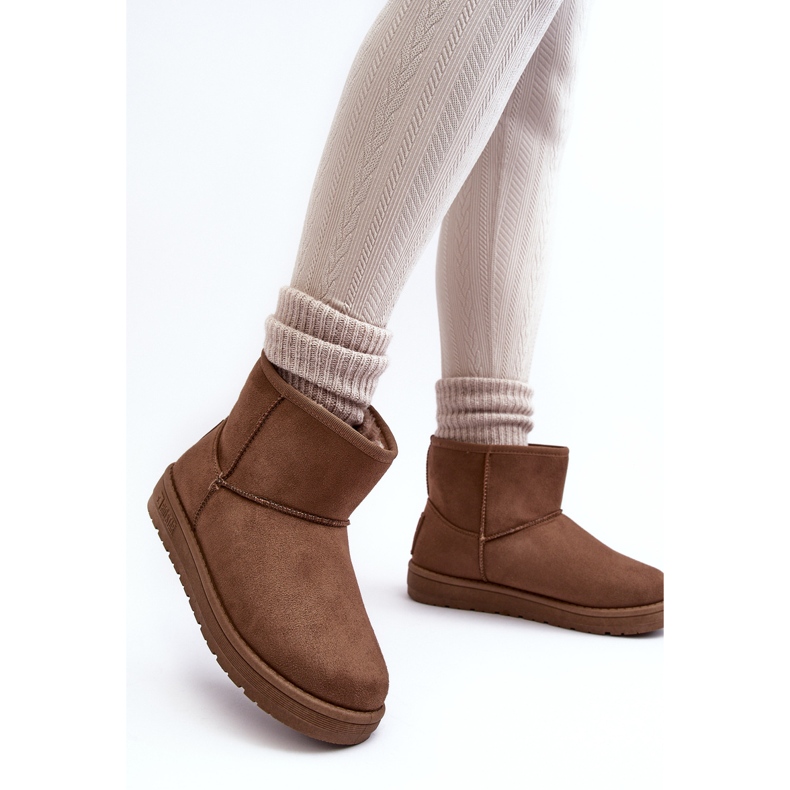 Cizme de zăpadă de damă izolate cu blană maro Big Star MM274161 1