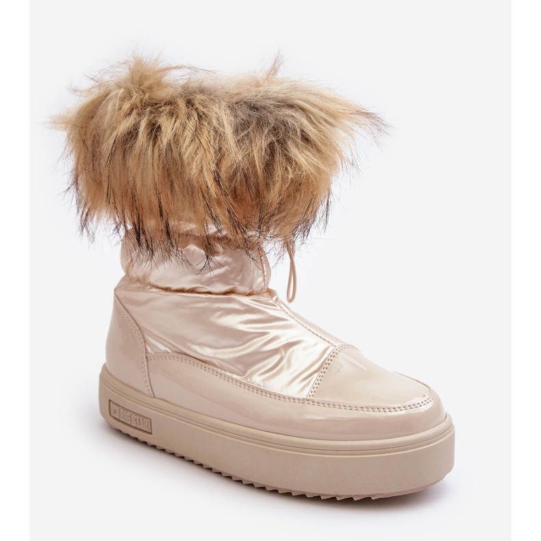 Cizme De Zapada Dama Cu Blana Bej Big Star MM274380 1 Cizme De Zapada Dama Cu Blana Bej Big Star MM274380 1