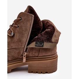 Sergio Leone Cizme De Damă Cu Fermoar, Bej Inchis Cameronia 2