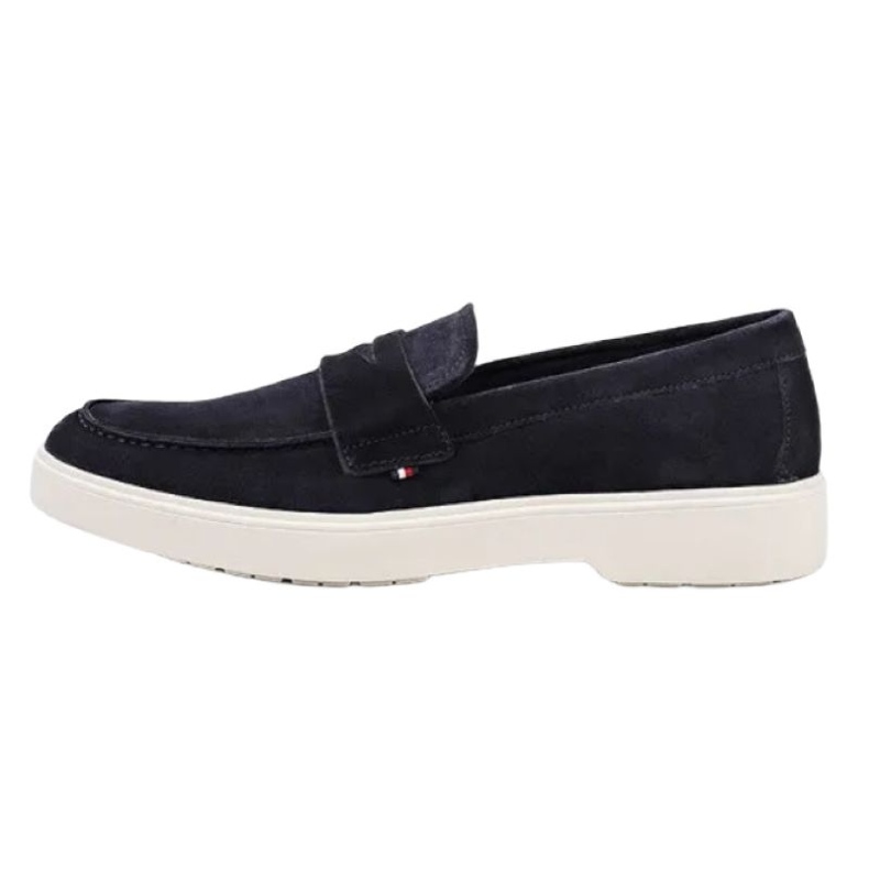 Pantofi Tommy Hilfiger Trendy Lightweight Suede Loafer FM0FM03963 albastru 2