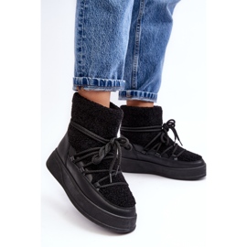 FG2 Cizme de zăpadă cu platformă de damă Ahatissa negre negru 2 FG2 Cizme de zăpadă cu platformă de damă Ahatissa negre negru 2