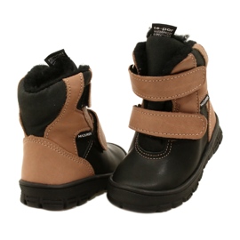 Cizme de zapada impermeabile TE-POR Mazurek 1351 negru si bej 4
