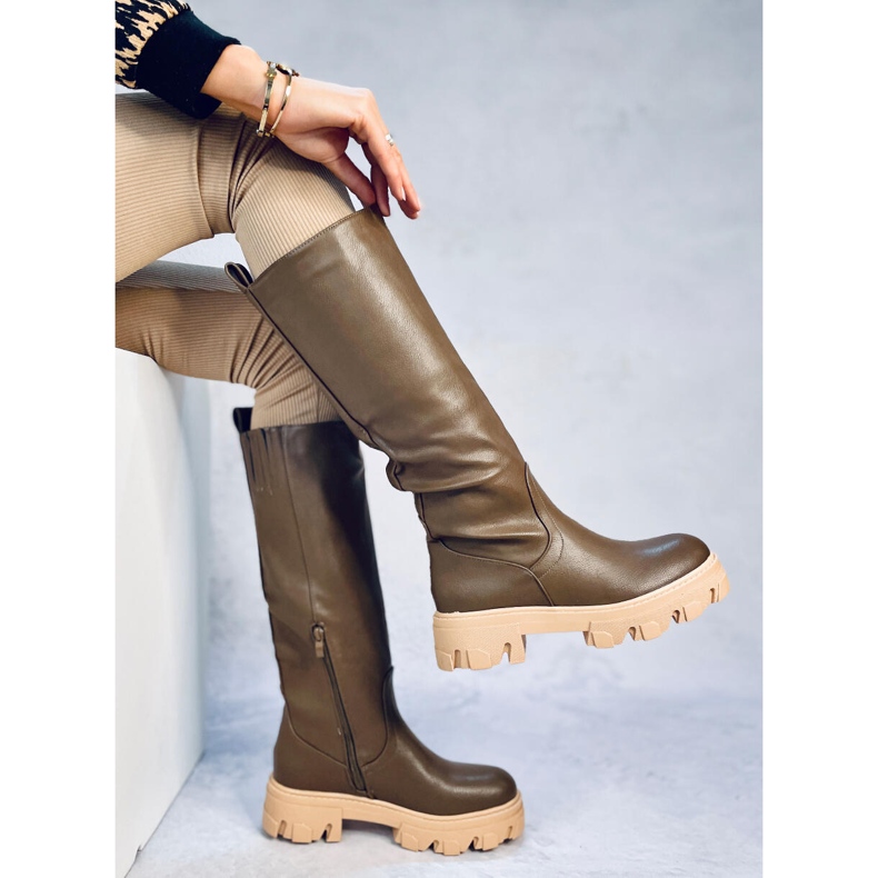 Cizme groase Hewes Army Green verde 2