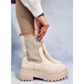 Botine elastice Winters Bej 1