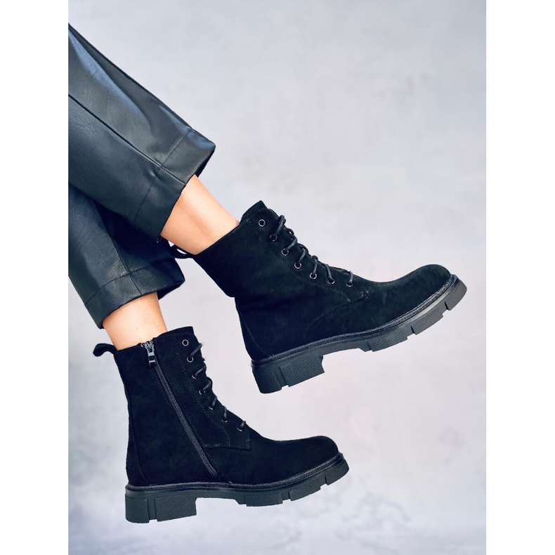 Lucrători cu șireturi Turner Black negru 2