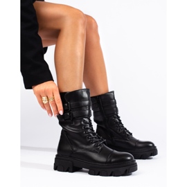 Genți de damă negre cu catarame Shelovet negru 1