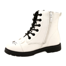 Cizme cu fete cu lăcuite Miss 21DZ23-4309 White alb 1