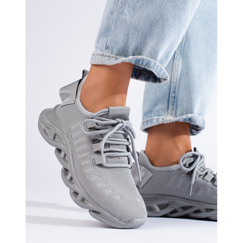 TRENDI Adidași gri deschisi 1