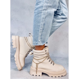 Cizme Hudson Beige Trapper bej 2 Cizme Hudson Beige Trapper bej 2
