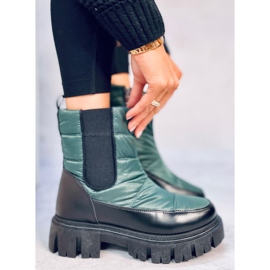 Cizme izolate de zapada Milan Green verde 1